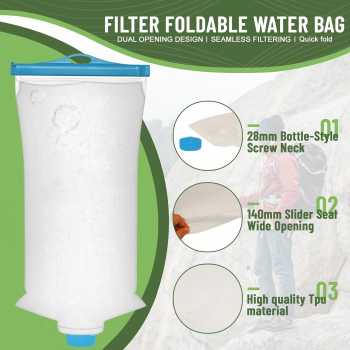 Gambar produk TaffSPORT Kantong Botol Minum Lipat TPU Foldable Water Bag 2L - TF200