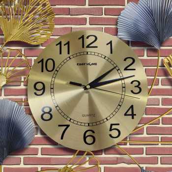 Gambar produk TaffHOME Jam Dinding Besi Elegan Ginkgo Biloba Silent Movement 66cm - 2086C
