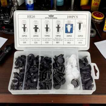 Gambar produk OTOHEROES Klip Kancing Mobil Baut Rivet Clip Trim Panel 100 PCS - HE26
