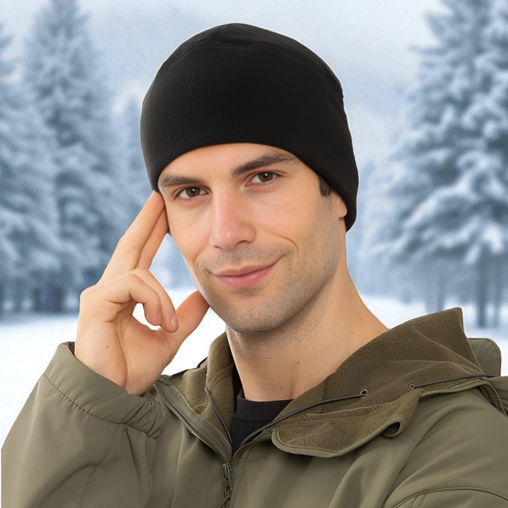 Gambar produk TRUE Topi Kupluk Pria Wanita Kain Fleece Beanie Hat Winter - EC003