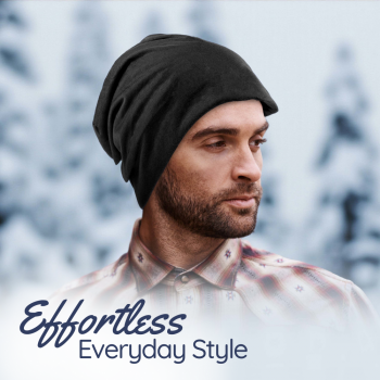 Gambar produk Ecobros Topi Kupluk Pria Wanita Kain Katun Winter Beanie Hat - EC001