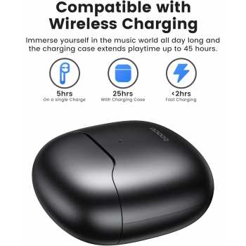 Gambar produk Toocki Earphone Bluetooth 5.3 TWS Earbuds Waterproof IPX4 - HE-080