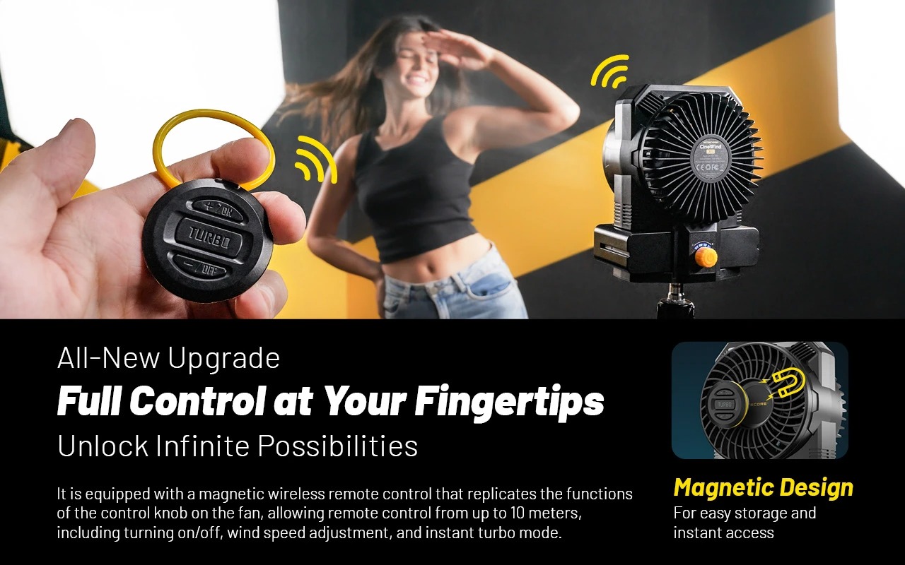 Gambar produk NITECORE Kipas Angin Portable CineWind Photography Fan 7900RPM - CW30