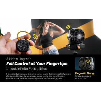 Gambar produk NITECORE Kipas Angin Portable CineWind Photography Fan 7900RPM - CW30