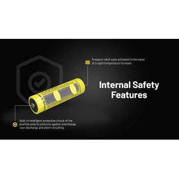Gambar produk NITECORE Baterai 21700 High Performance Battery 20A 5500mAh IPX6 - NL2155HP