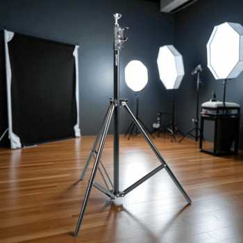 Gambar produk TaffSTUDIO Bracket Stand Backdrop Foto Studio T-Shape with 2 Clip 70x200cm - M138
