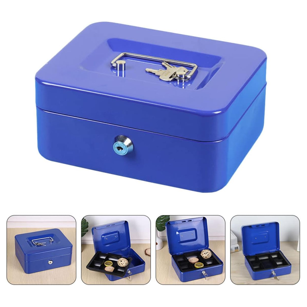 Gambar produk TaffGUARD Brankas Kotak Uang Dokumen Cashbox Key Lock 20x16x9cm - 200A