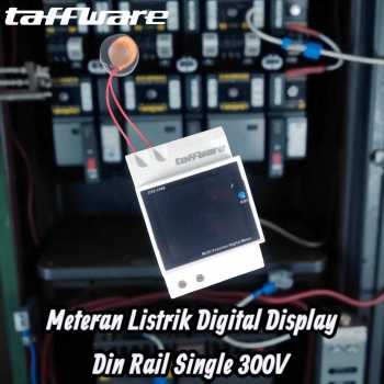 Taffware Meteran Listrik Digital Display Din Rail Single 300V - D52-2066