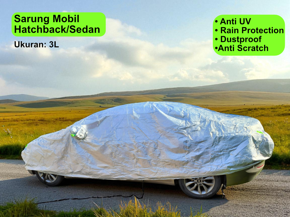 Gambar produk XSD Sarung Mobil Universal Car Cover Waterproof Hatchback Sedan 3L - JW401
