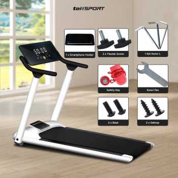 Gambar produk TaffSPORT Treadmill Elektrik Alat Fitness Gym Walking Pad 3.5HP - A1