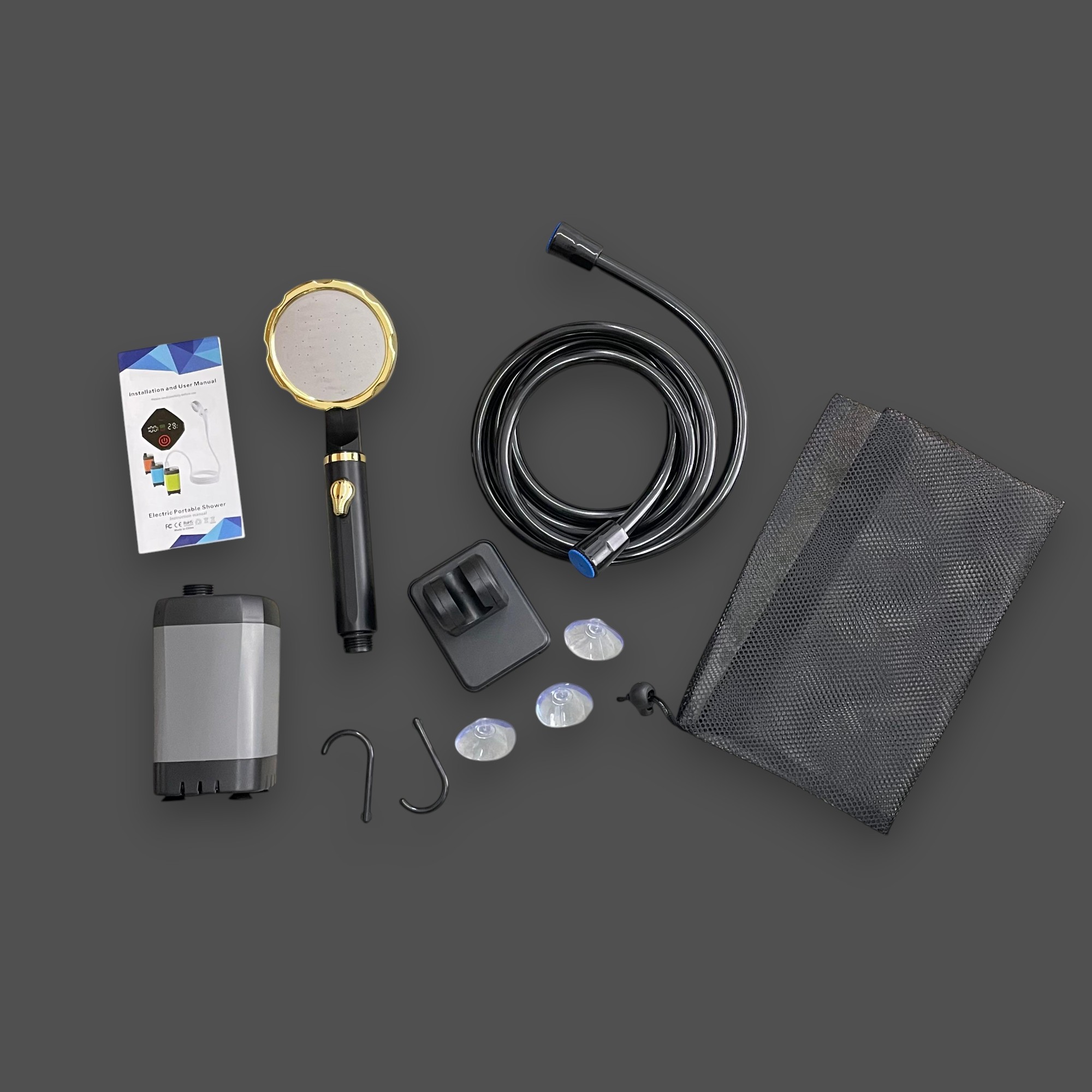 Gambar produk LIXADA Shower Portable Outdoor Camping Travel Digital Display 6000mAh - LD-60