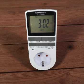 Taffware Stop Kontak Programmable Timer Switch 10 Program 230V/16A - KWE-TM02-EU