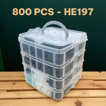 OTOHEROES Baut Rivet Plastik Mobil Universal Klip Pengencang 800 PCS - HE197