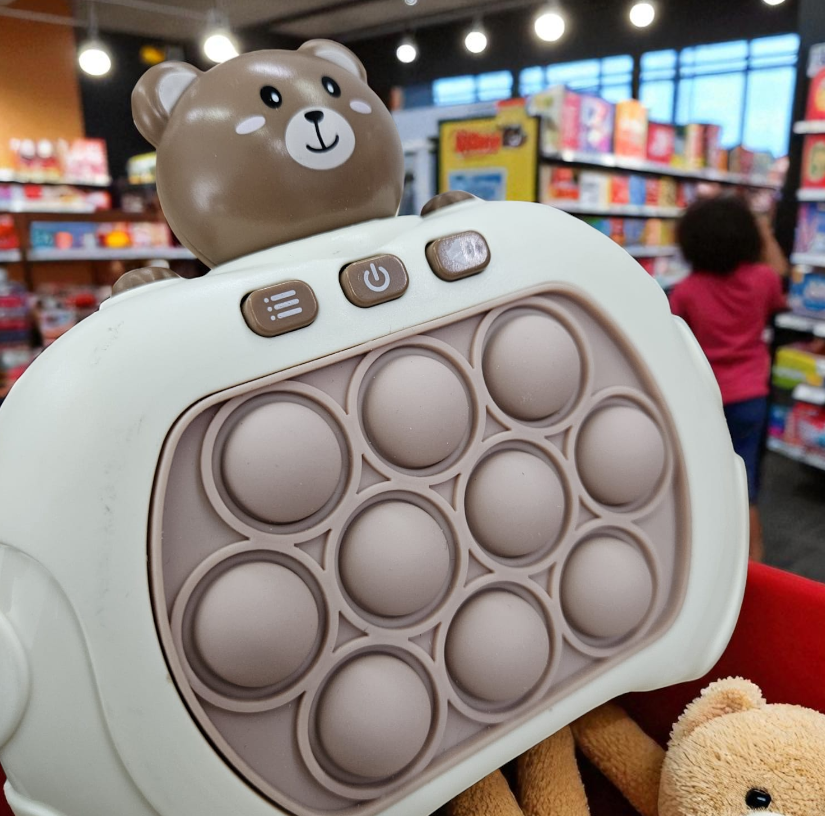 Gambar produk QUICK Mainan Pop It Elektrik Gopher Bear Game Console 3rd Generation - Q3