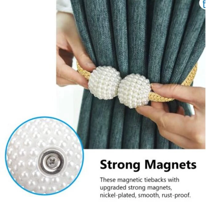 Gambar produk Arbitrary Tali Pengikat Tirai Gorden Magnetic Curtain Clip 2 PCS - A65B