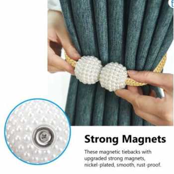 Gambar produk Arbitrary Tali Pengikat Tirai Gorden Magnetic Curtain Clip 2 PCS - A65B
