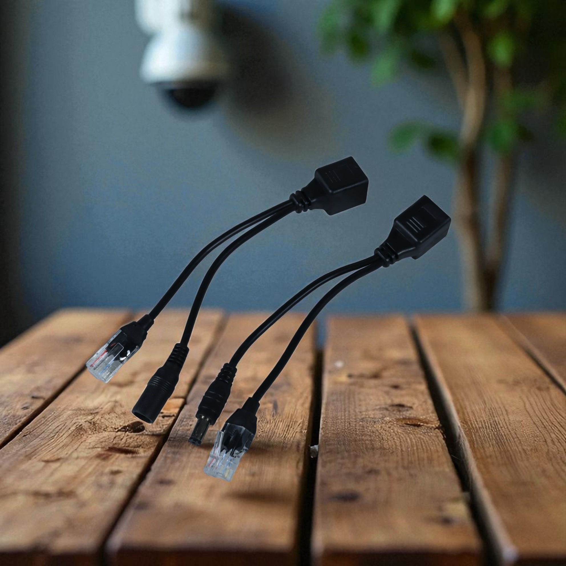 Gambar produk Passive PoE Power Over Ethernet Cable with Male Female Power Plug - D1350