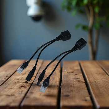 Gambar produk Passive PoE Power Over Ethernet Cable with Male Female Power Plug - D1350