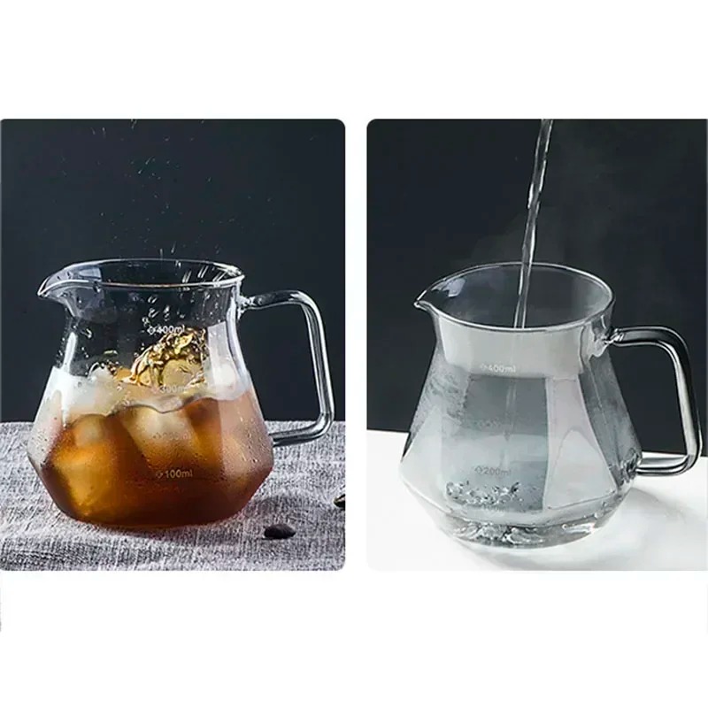 Gambar produk LCS Teko Kopi Coffee Server V60 Drip Pour Kaca Borosilikat 600ml - LCS38