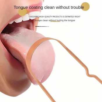 Gambar produk Uung Pembersih Lidah Bau Mulut Tongue Scraper Stainless Steel - INU151