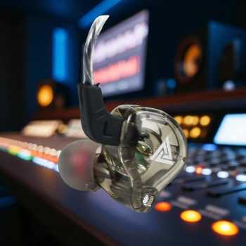 Gambar produk QKZ HiFi Earphone Bass Dynamic Driver with Mic - QKZ-AK6