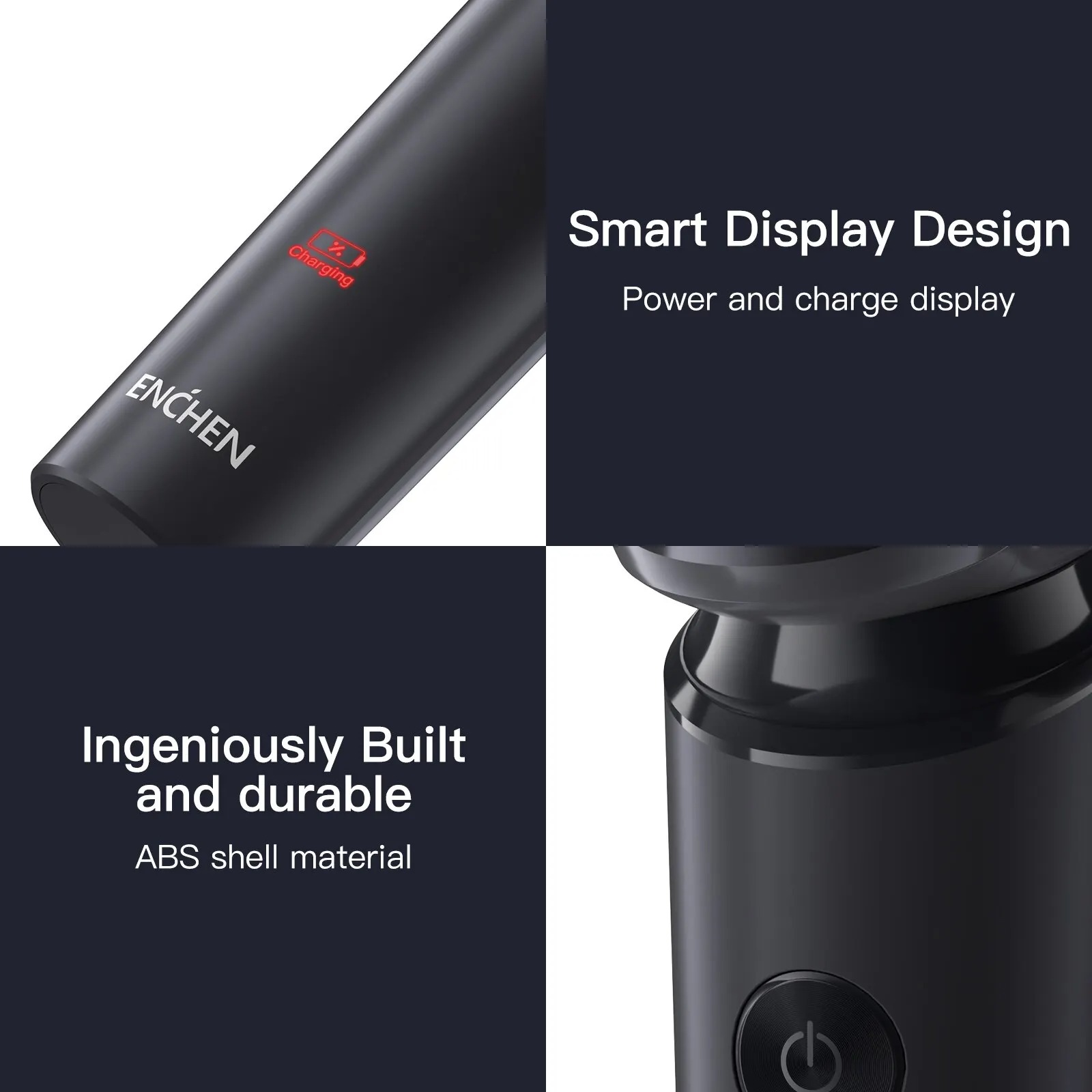Gambar produk ENCHEN Alat Cukur Elektrik 3D Magnetic Electric Shaver 500mAh - Victor Blackstone 7