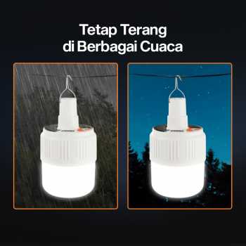 Gambar produk OOBEST Lampu LED Camping Tenda Solar Waterproof Cool White with Remote - ZJ-V51