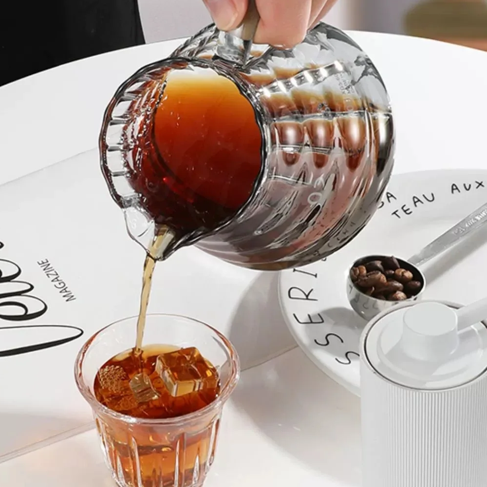 Gambar produk GIANXI Teko Kopi Coffee Server V60 Drip Pour Over Borosilicate Glass 600ml - XGS-36/60