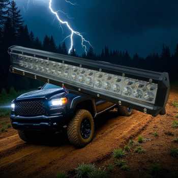 Gambar produk AUXMOTEC Lampu Sorot Tembak Foglamp Cool White 6000K IP67 108W 36 LED - A8