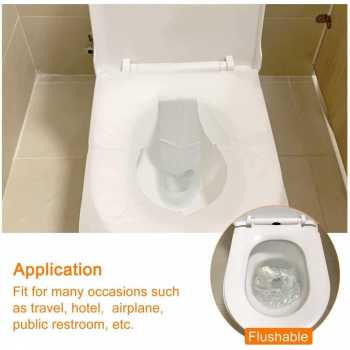 Gambar produk Goodern Cover Dudukan Toilet Disposable Flushable Paper Seat Cover 250 Lembar - INU155