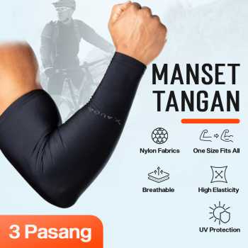 X-AUQA Manset Tangan Sepeda Sun Protection Anti UV Nylon 3 Pair - A-3