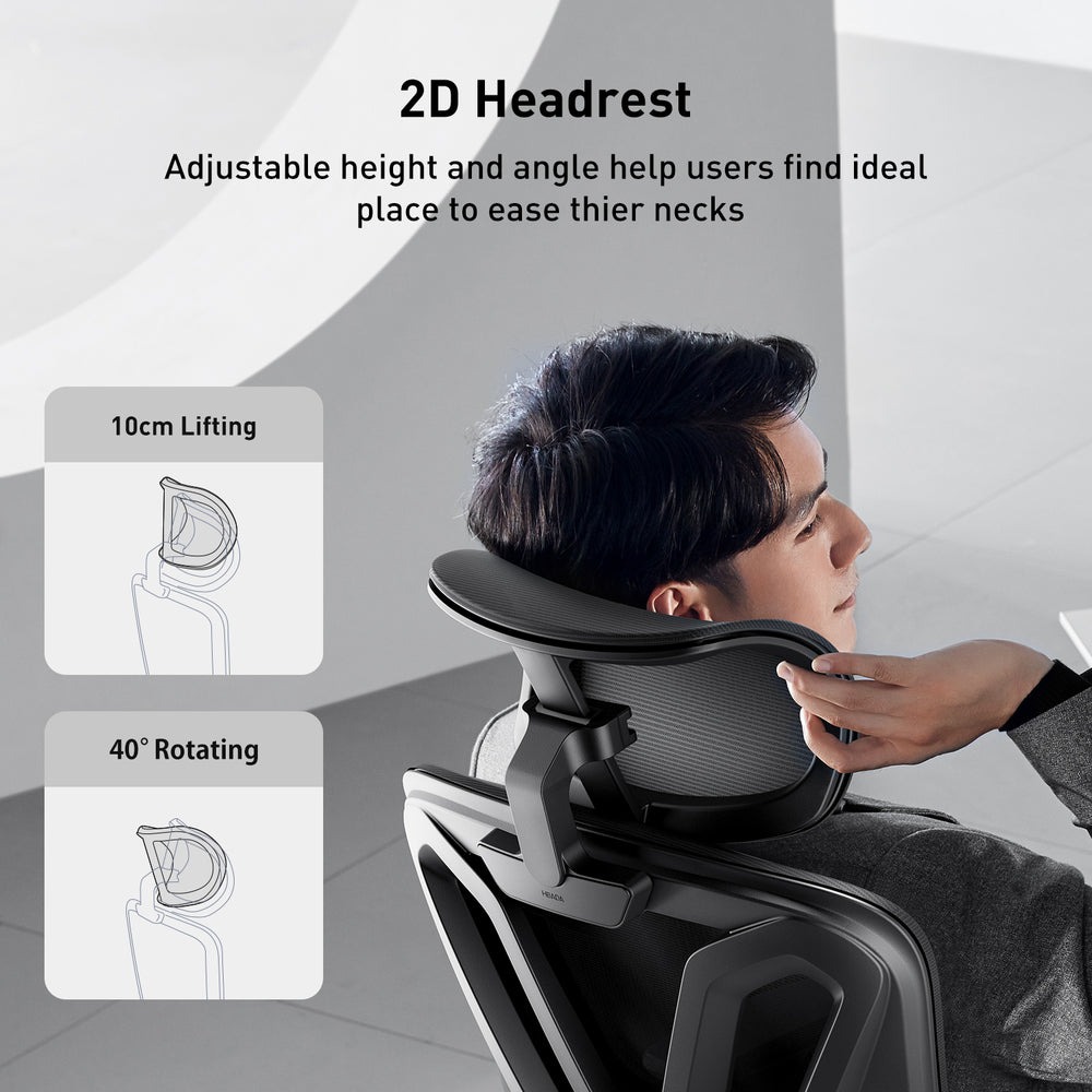 Gambar produk HBADA Kursi Kantor Office Chair 2D Lumbar Support with Footrest - P5