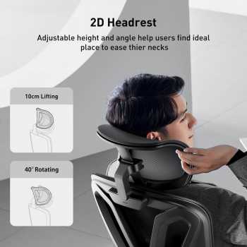 Gambar produk HBADA Kursi Kantor Office Chair 2D Lumbar Support with Footrest - P5
