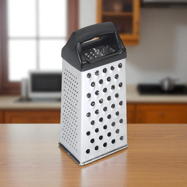 Gambar produk Slight Parutan Pengiris Sayur Serbaguna 4 Side Stainless Steel Grater - INU158