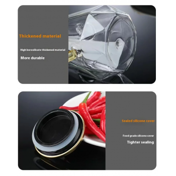 Gambar produk FMA Botol Minyak Borosilicate Glass Oil Pot Leakproof Heat-Resistant 700ml - FM-3PL