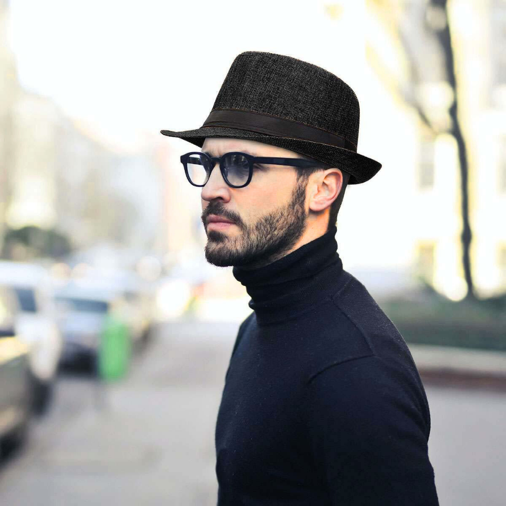Gambar produk Yingrui Topi Fedora Unisex Laken Hat Jazz Classic Vintage - M-58