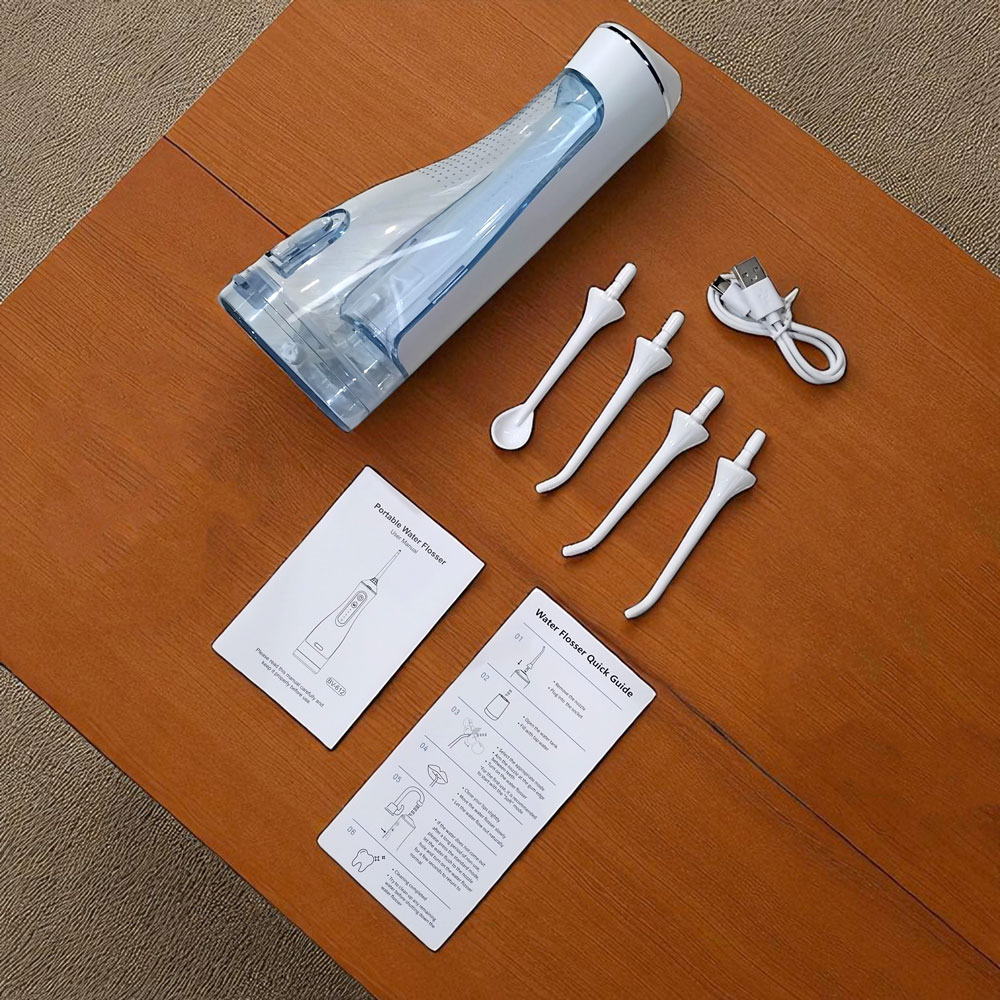 Gambar produk TaffOmicron Water Flosser Dental Irrigator Pembersih Karang Gigi 320ml - BV-612