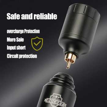Gambar produk ROCKET Wireless Tattoo Machine Kit Travel 4mm 1300mAh with Cartridge - YL359