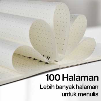 Gambar produk Toddi Buku Jurnal Softcover Notebook Diary 68GSM 100 Halaman Dot Matrix - TD6