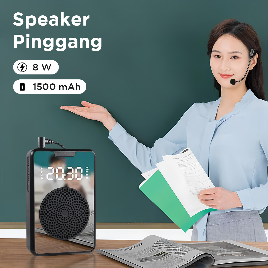 Gambar produk Marway Speaker Pinggang Bluetooth Voice Amplifier LED Wired 8W - H3