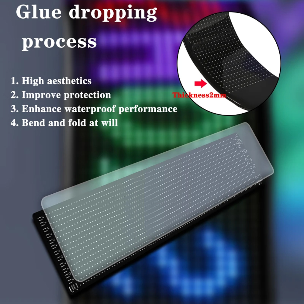 Gambar produk Wisciton LED Matrix Panel Bluetooth Flexible Waterproof 89.8x19.2cm - W19