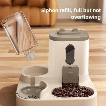 Gambar produk XYNYAN Tempat Makan Minum Anjing Kucing 2in1 Pet Food Water Dispenser - DC-168