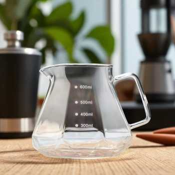 LCS Teko Kopi Coffee Server V60 Drip Pour Kaca Borosilikat 600ml - LCS38