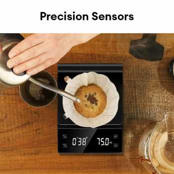 Gambar produk SCALI Timbangan Kopi Digital Timer Coffee Scale Rechargeable 3kg 0.1g - S3000