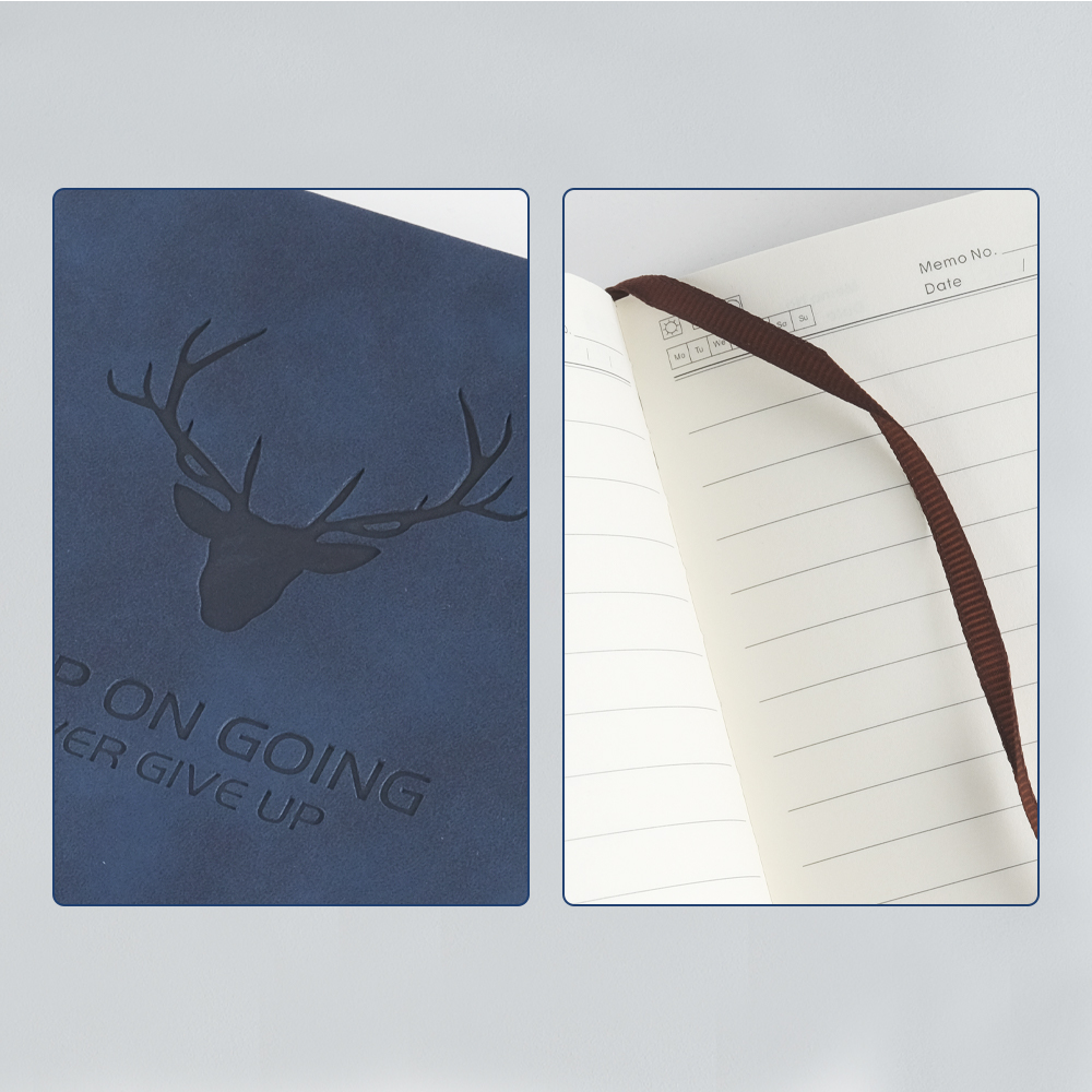 Gambar produk Toddi Buku Jurnal Leather Notebook Diary 68GSM 200 Halaman Grid A6 - CW-5026