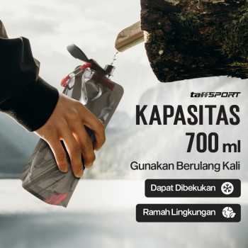 Gambar produk TaffSPORT Botol Minum Lipat Camping Hiking Drinking Bottle 700ml - S29