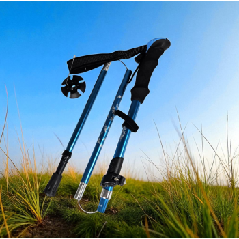 Gambar produk TaffSPORT Tongkat Hiking Lipat Trekking Pole Aluminium Alloy 130cm - TF13