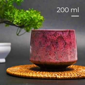 FLAMBE Gelas Keramik Kopi Teh Vintage Japanese Style Ceramic Cup 200ml - FB014