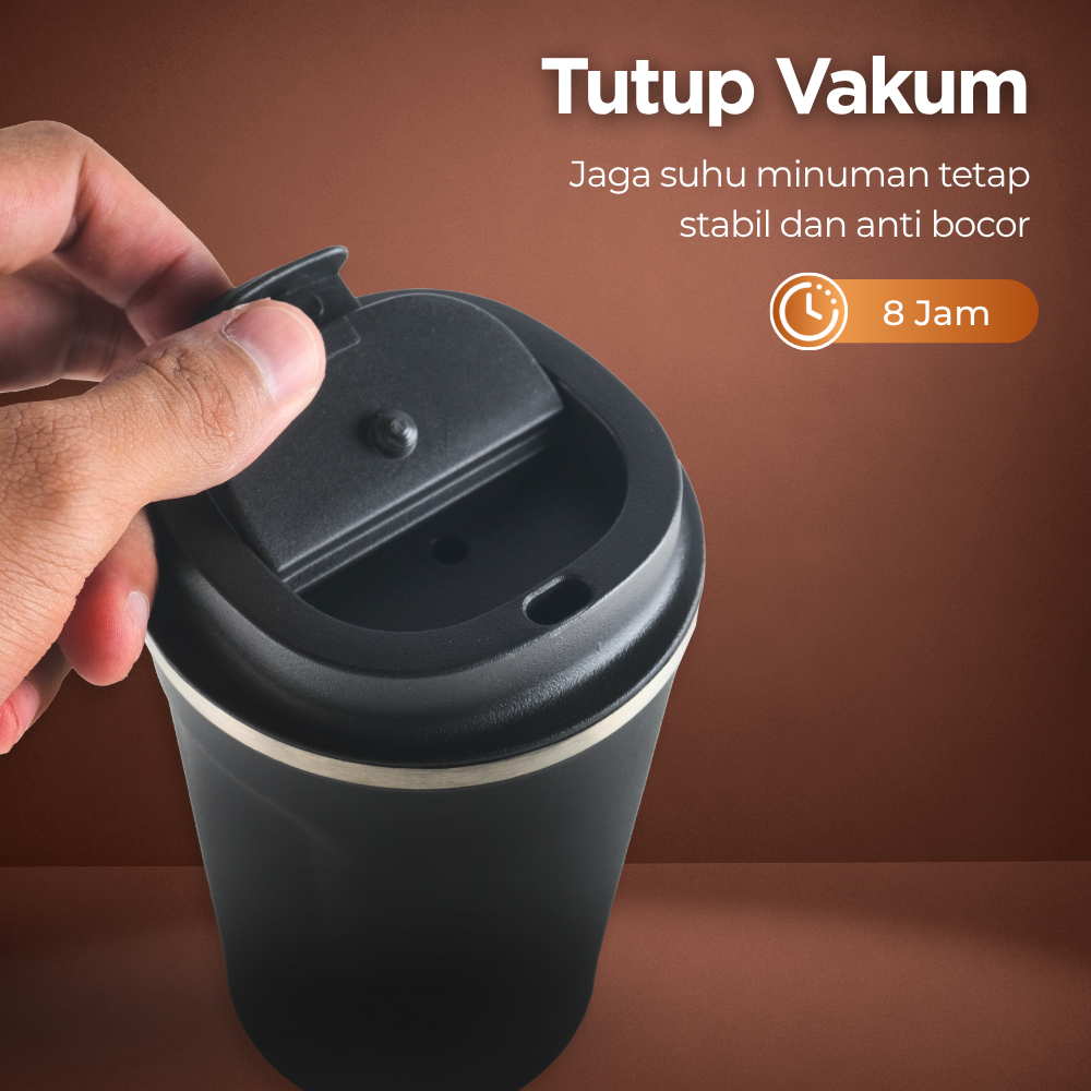 Gambar produk BYS HOUSE Botol Minum Tumbler Air Panas Dingin Stainless Steel 380ml - TY204