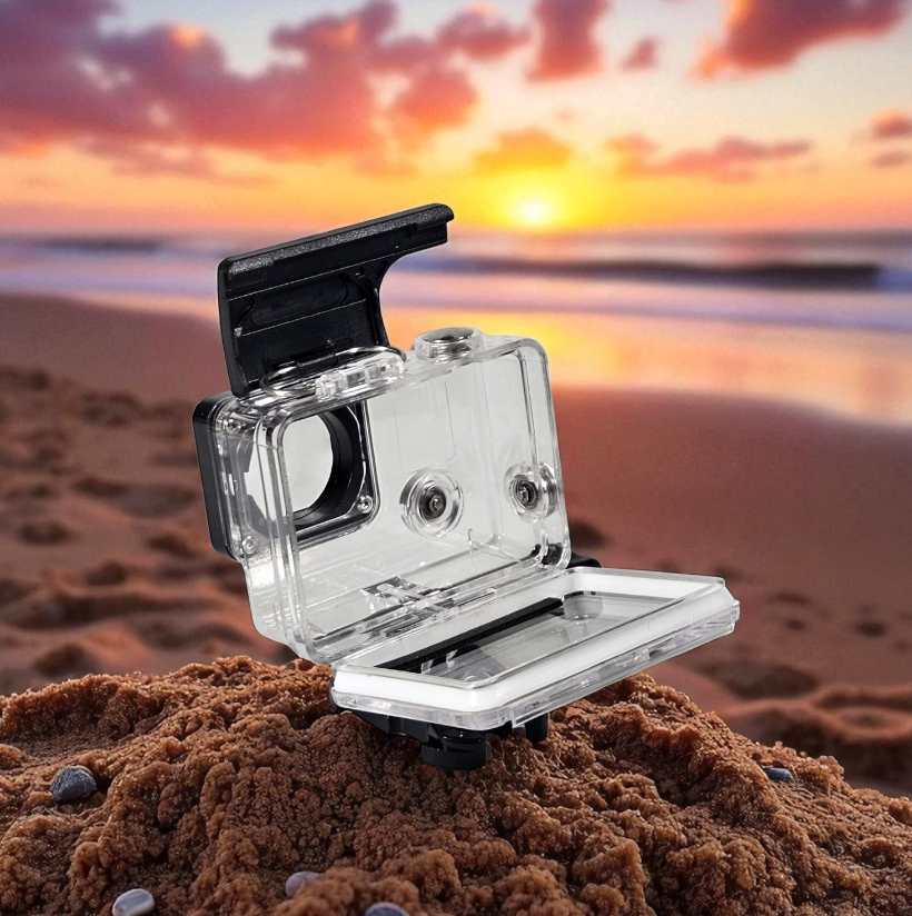 Gambar produk Dazzne Waterproof Flat Button Housing Case For GoPro Hero 4 - DZ-307